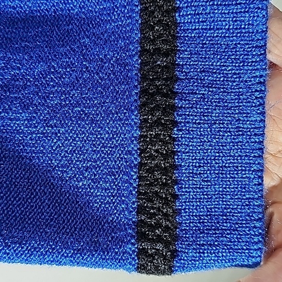 MITA Vintage Cardigan sweater. Royal blue and black. Sz 10. Nice - Picture 4 of 7